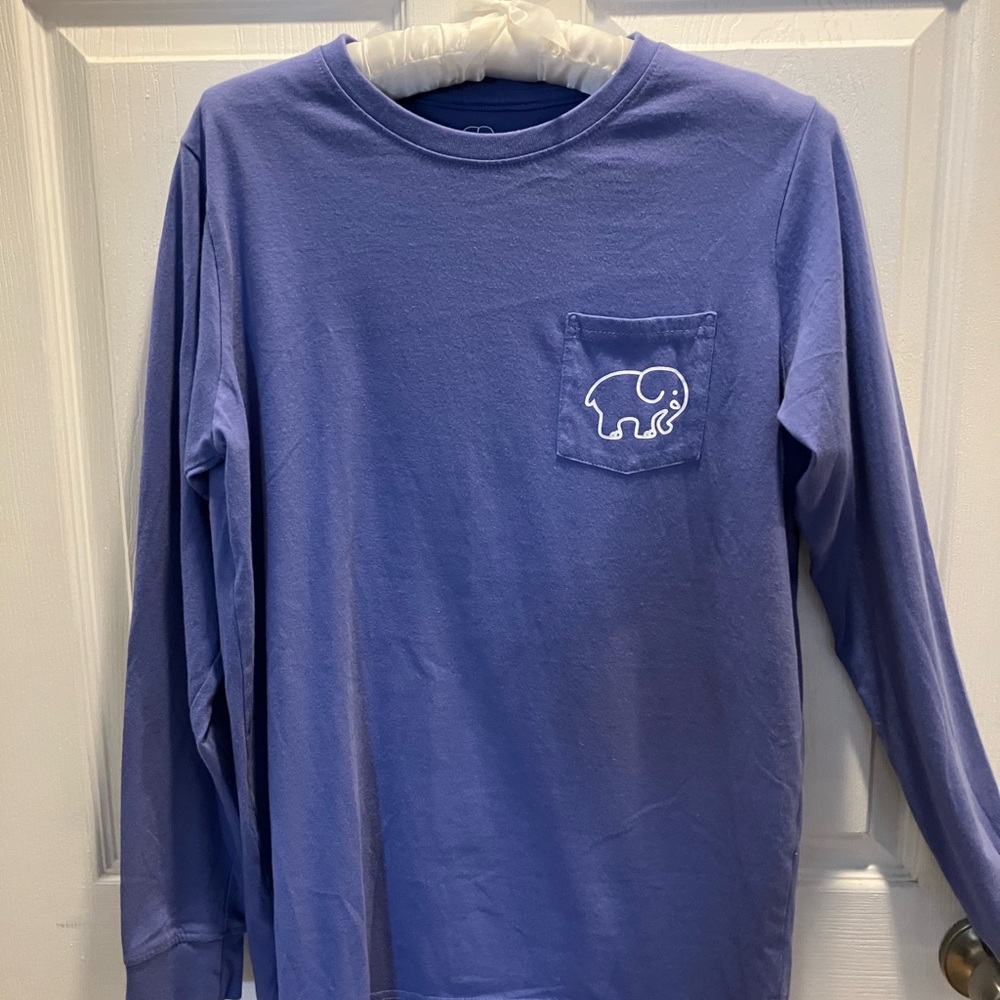 Ivory Ella Purple Paisley Long Sleeve T Shirt Women's Size S